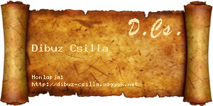 Dibuz Csilla névjegykártya